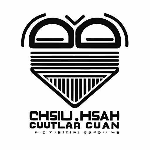make a logo vector about fashion brand called "gymcrush", use a line heart and dumbbells together, use black white color, minimalist line vector, high fashion, simple, sporty and rich, white background,**