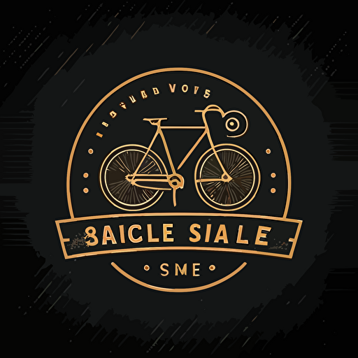 make bicycle shop logo, vector logo, minimalistic logo, bicycle and mouse pointer, simple, no background