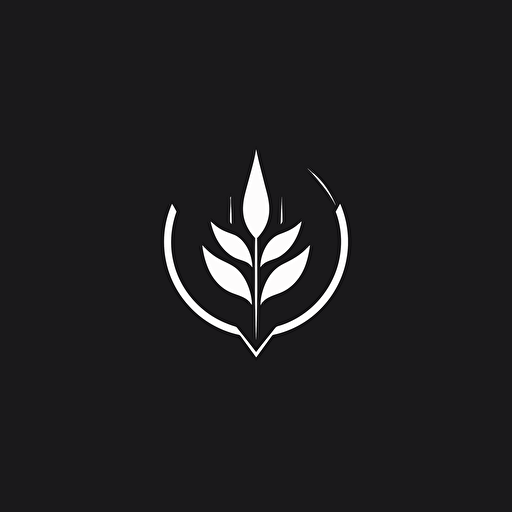 logo, vector, flat, smooth, black, white backround, modern, fancy, minimalistic,