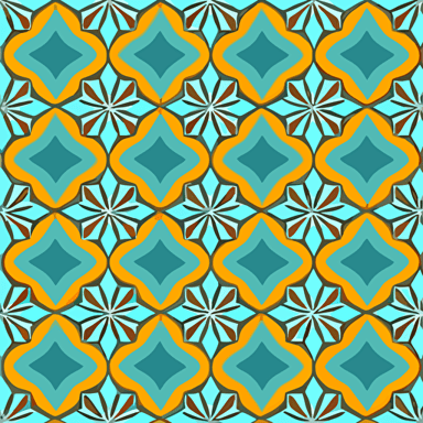 Illustrations, 2D flat vector, wallpaper, [artificial intellingence creating video], flat color vector, seamless repeating pattern, detailed, symmetrical tiled patterns, repeating texture, repetitive and consistent
