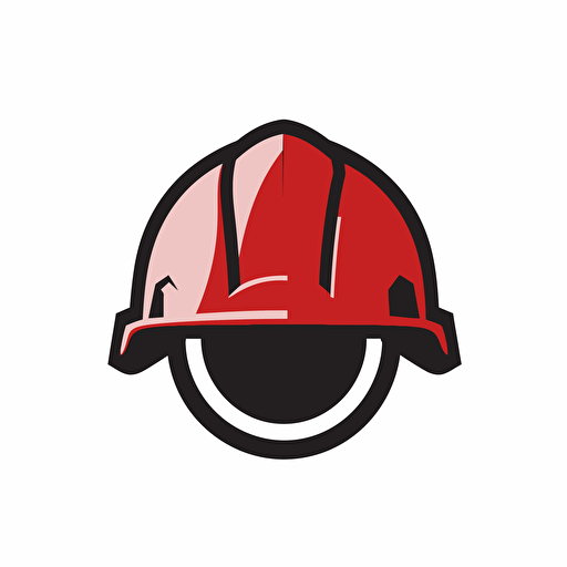 create a modern vector logo for a construction company that includes a red hard hat. do not include people or faces. simple white background. logo includes the text "You're Covered."