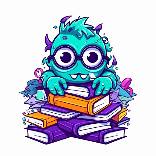 bookie monster logo, bookkeeper, sprots betting, vector, monster inc style
