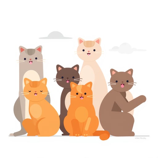 a group of cats