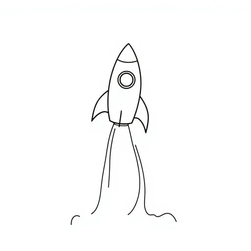 a rocket taking off