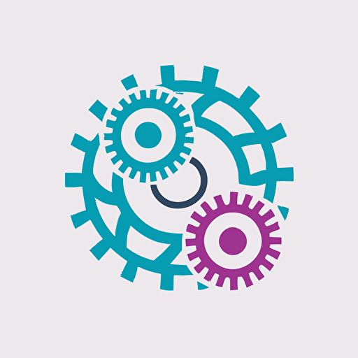 A simple vector logo design for an organization about empowerment in the style of Paul Rand