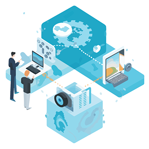 doftware integration vector art