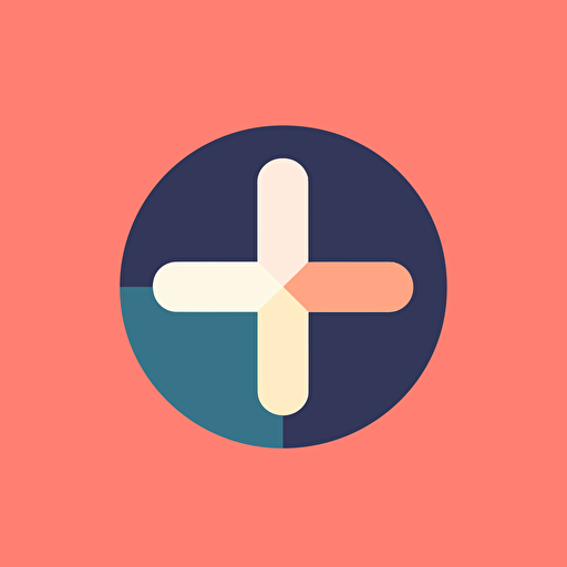 plus sign vector logo, minimal, simple, flat