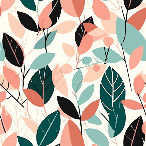 minimal vector design of beautiful leaves.