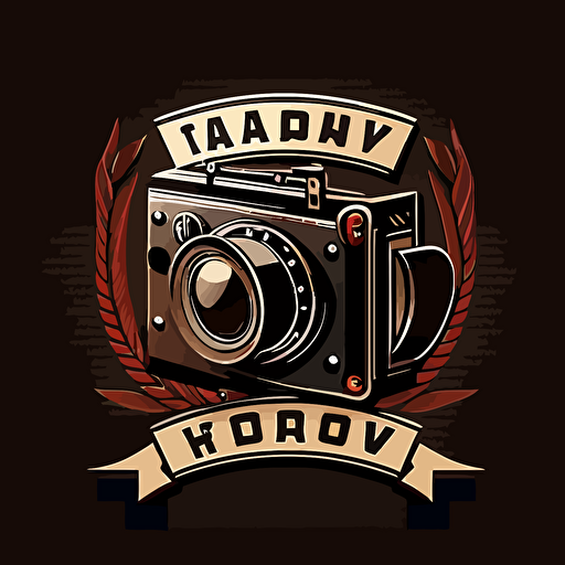 logo for film camera vector design