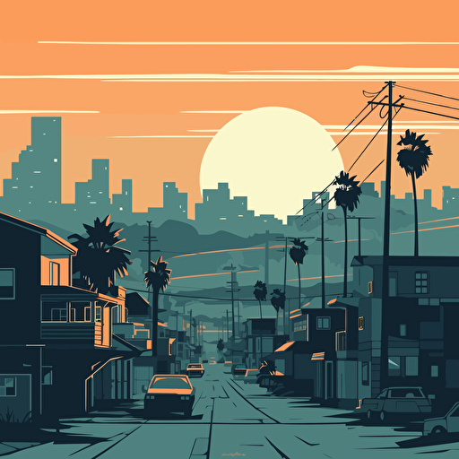 a vector gta style background