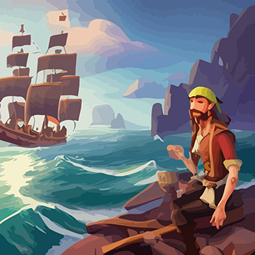 painting jack pirate sea thieves game avatar hero mermaid smooth face median photoshop filter cutout vector behance hd jesper ejsing rhads makoto shinkai lois van baarle ilya kuvshinov rossdraws illustration art ilya kuvshinov gustav klimt