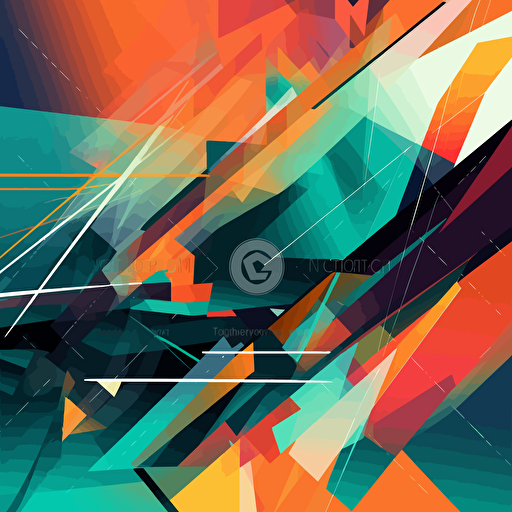 Abstract background, modern, vector, bright contrasting colors 2:3