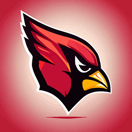 arizona cardinals logo, minimialistic, vector