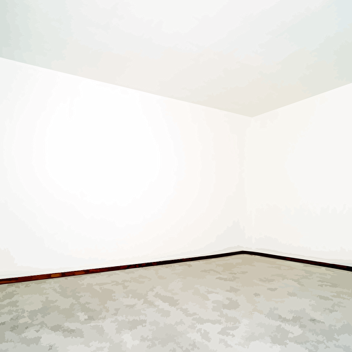 empty white room, white background,full view blank space, minimalistic,