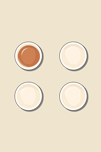 illustration on how to make a cappuccino , Malika Favre, minimalist, vector, four steps