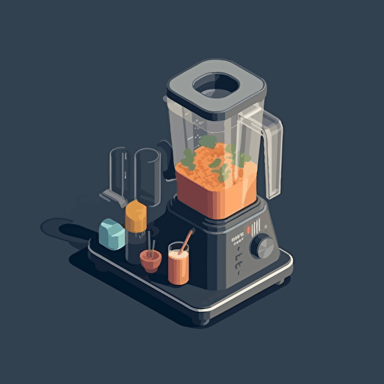 a blender isometric vector illustration