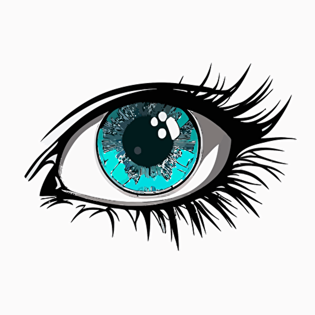 simple vector logo anime eye called eye dentic