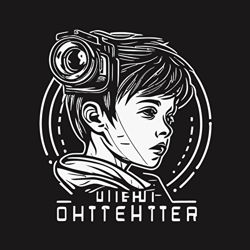 logo for youth filmmaker vector linework, simple and modern