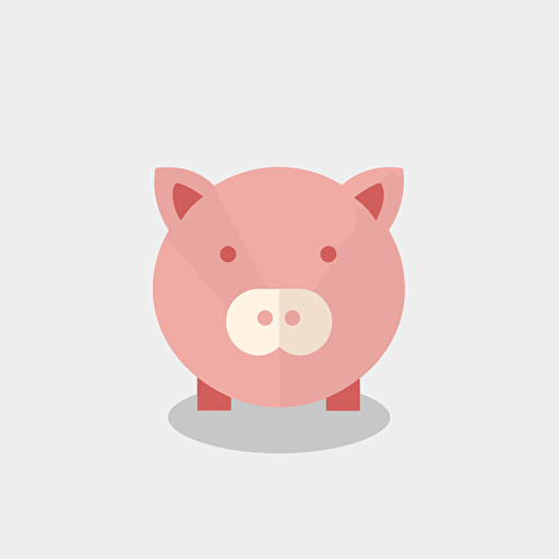 piggy bank, icon, vector, flat design, simple, no background