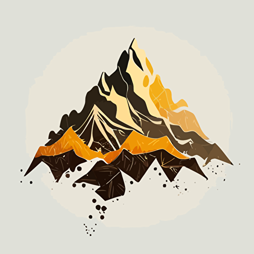 vector digital net mountain art, simple,, logo