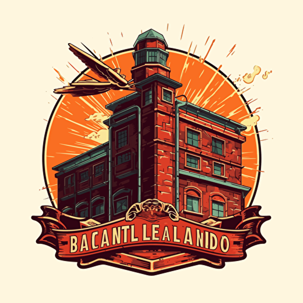 vector art image of a building company logo