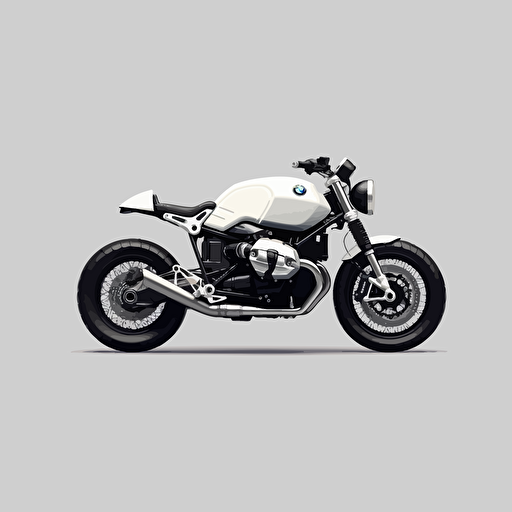 Vector bmw r ninet black and white