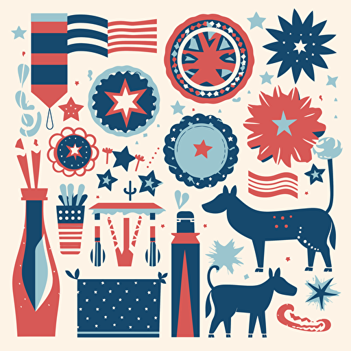 4th of july clips and svg vector