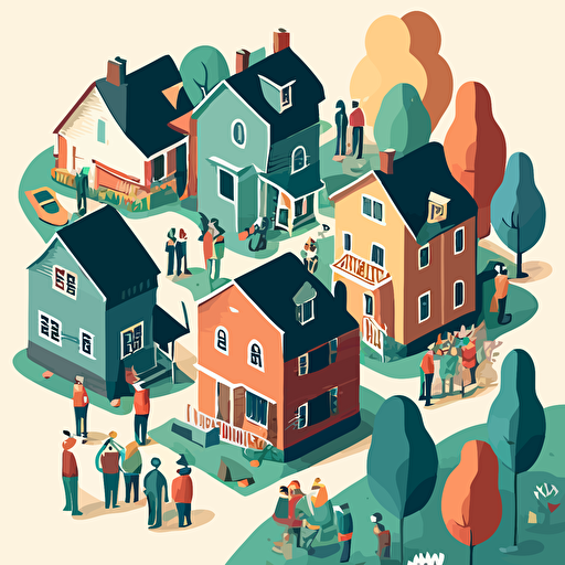 vector illustration of a community