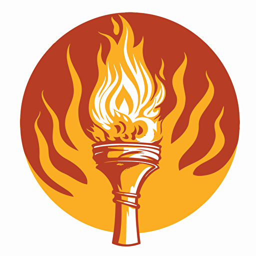 torch olympics logo vector
