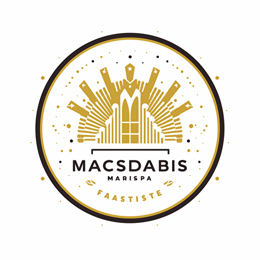 Midas touch of data analytics logo, success, simple, cyber, rapture, acme, minimalist, vector, white background