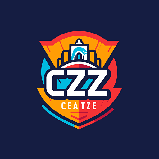 Simple CZE vector logo