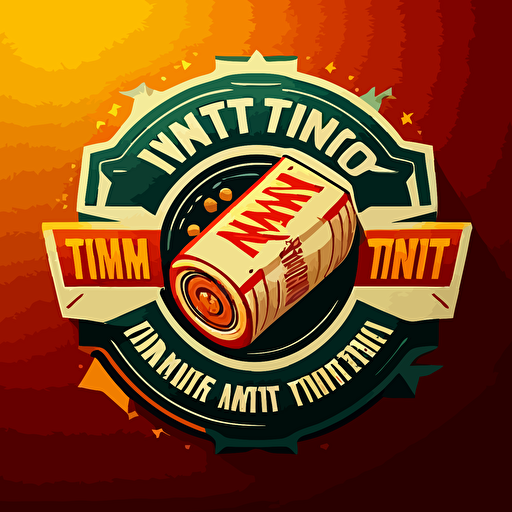 vector logo design for trading company, TNT dynamite