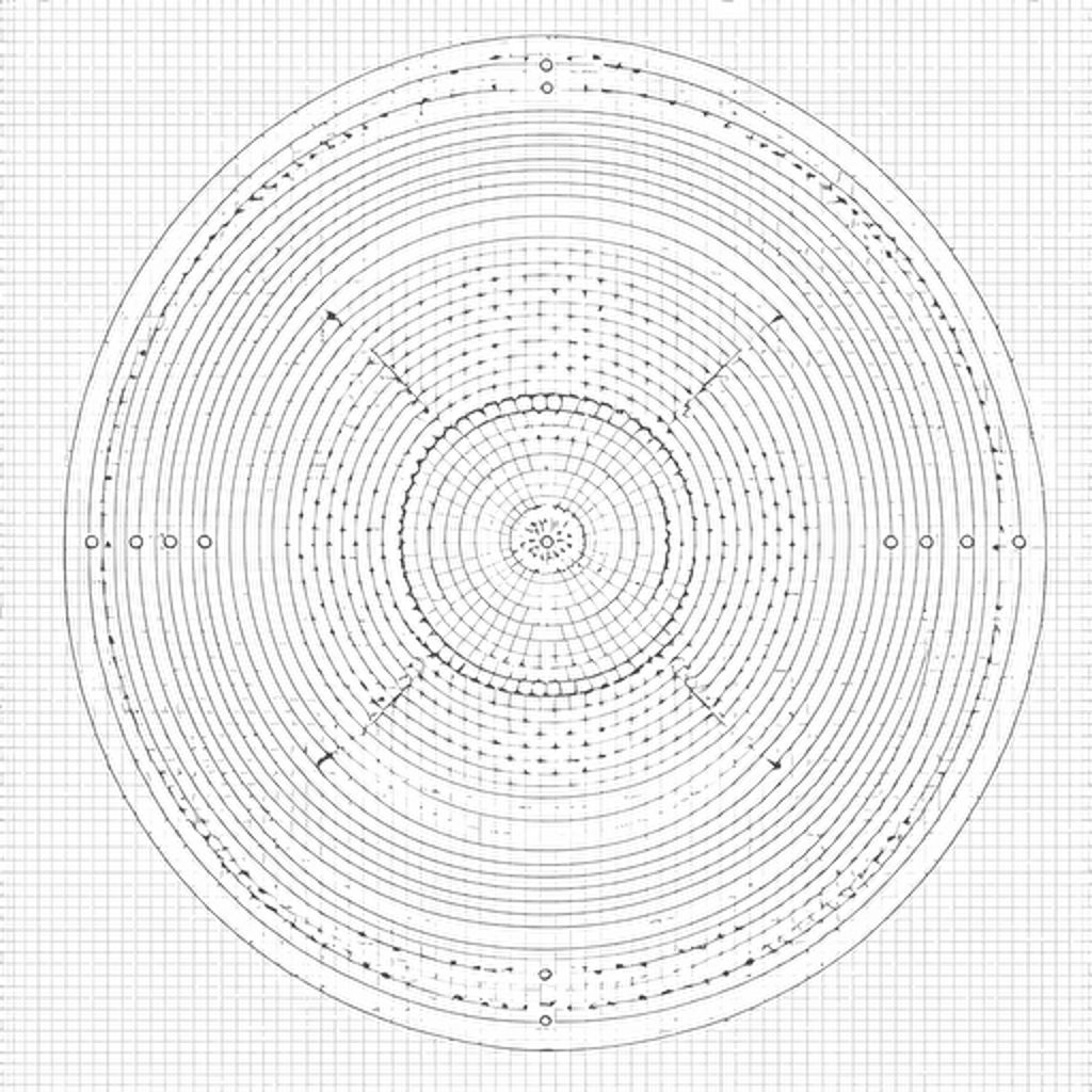 basic simple minimal line pixel art circle mandala, vector, line, one color