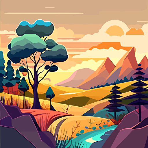 landscape vector design