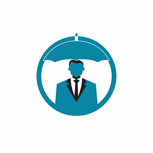 insurance adjuster vector logo, very minimal, simple, icon, flat