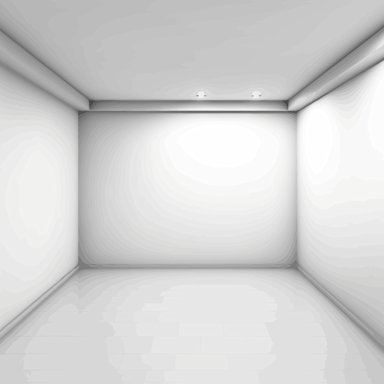 Corner, wall, floor and ceiling of room.White empty background with corner floor and ceiling. Blank space with shadow for exhibition. Vector