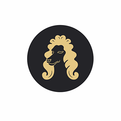 A vector logo of a poodle, simple, modern, memorable, sophisticated, elegant, luxurious
