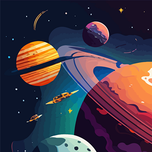 space illustration vector