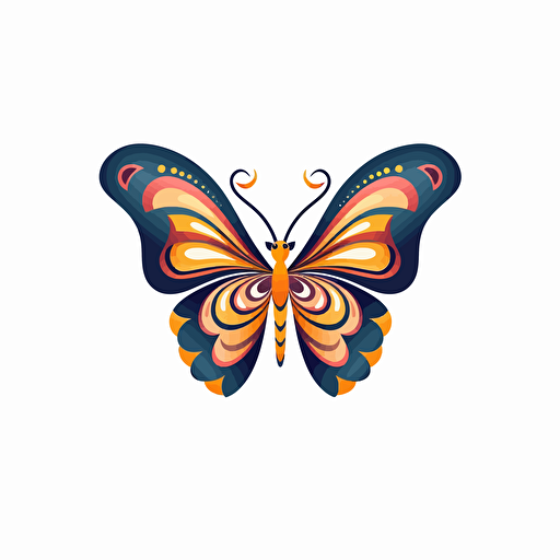 vector logo of a butterfly