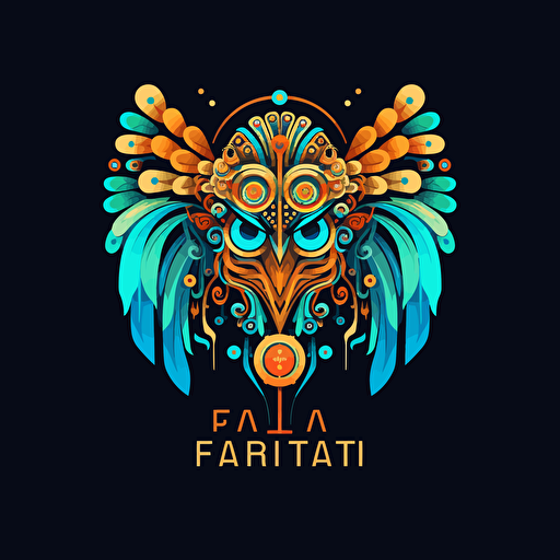 logo for digital design company flat vector