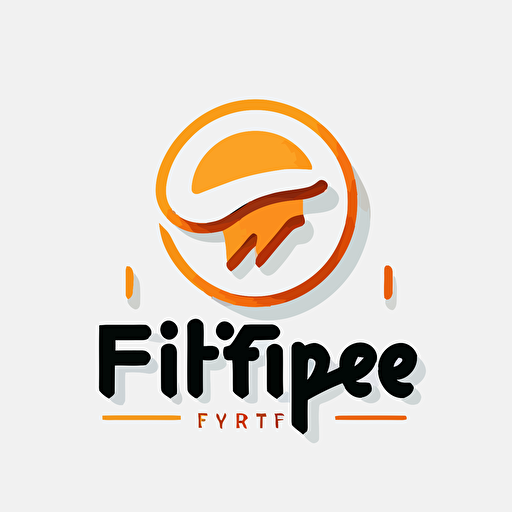 a simple vector logo for a hype studio called Infhype, flat, white background.
