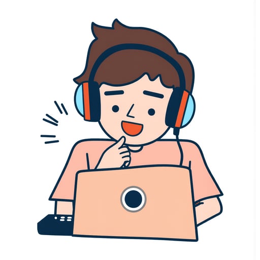 a person listening to music