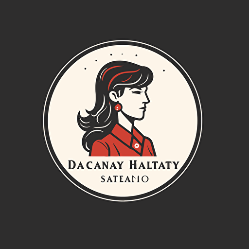 simple vector logo for doctor, women's health