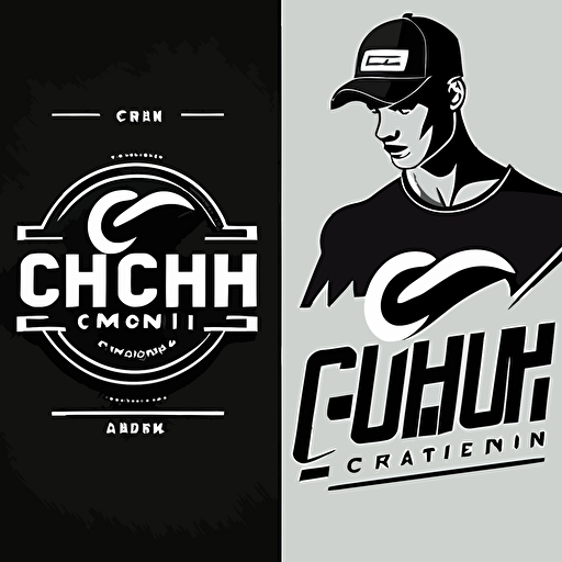 make a logo vector with a g and c , a logo branding fashion for name brand call "Gymcrush" , minimal, sport, heathy, use black color, background white
