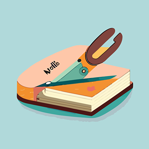 cute childrens book flat color vector art nailcutter with curved 5 blades