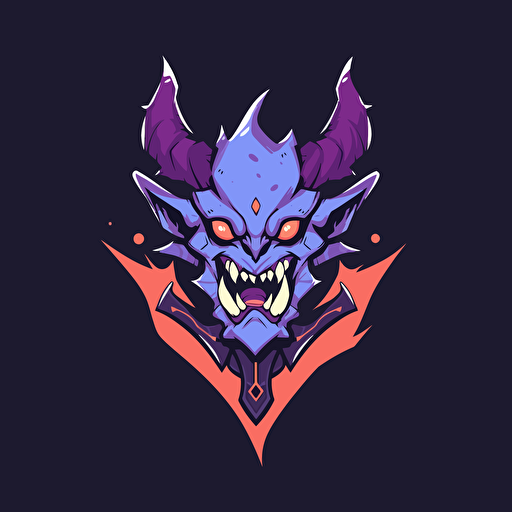 logo design of a loot goblin, diablo, chaotic, minimalist, vector design, logo design, business