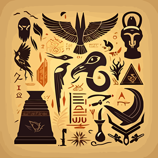 MAGIC hieroglyphics vector