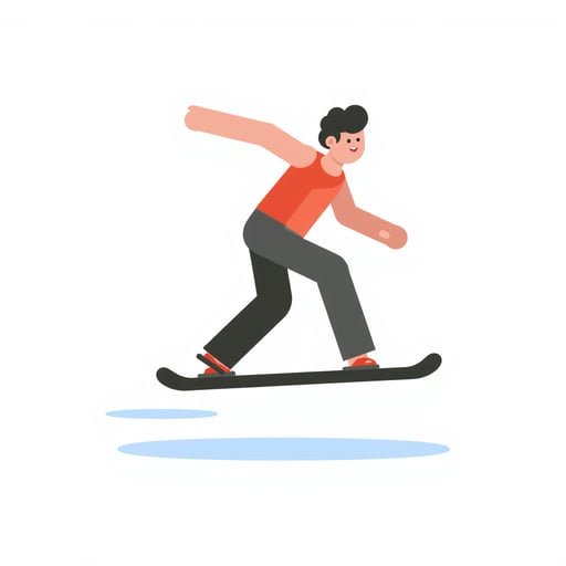 a person snowboarding