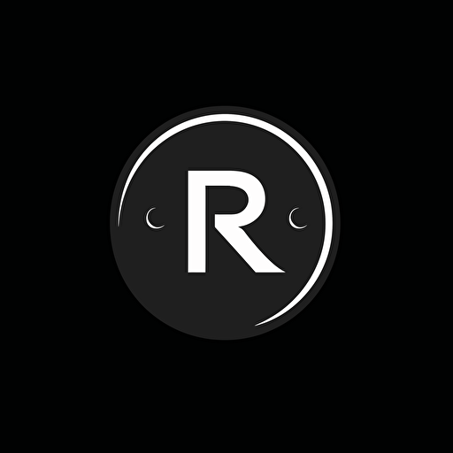 simple black and white logo design , flat 2d, vector, company logo, nike style with letters "R" "C" "N" "T"