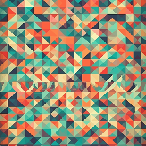 abstract flat geometric pattern vector